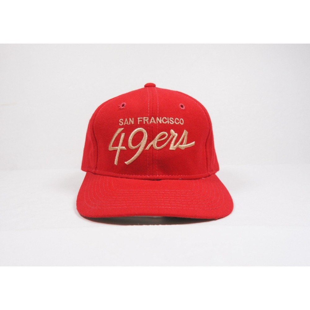 Vintage San Francisco 49ers Hat Adult Red Sports Specialties Snapback NFL FLAWS*